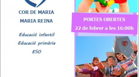 Portes Obertes, 22 de Febrer a les 16:00h