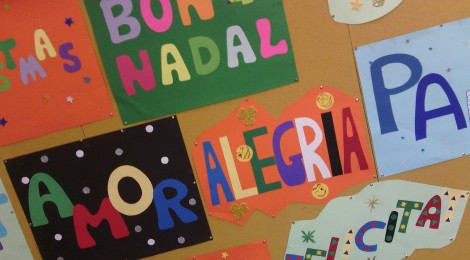 Arriba el Nadal a l'escola.